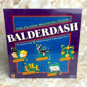NEW Balderdash The Classic Bluffing Board Game Mattel 5 Categories 2003 SEALED